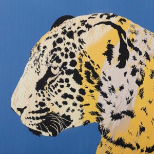 Set due quadri leopardo colorati