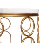 Set due tavoli cerchi oro glam