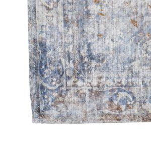 Tappeto provenzale anticato blu cm 80