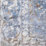 Tappeto provenzale anticato blu cm 160