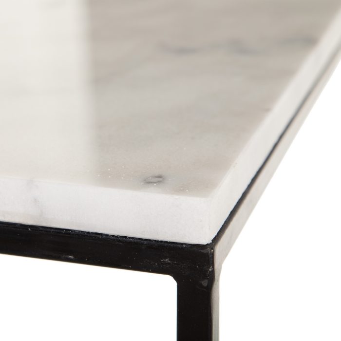 Tavolo basso quadrato industrial marmo