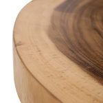 Tavolino naturale tronco legno massello
