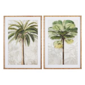 Set due quadri palme tropicali