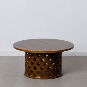 Tavolo basso vintage in legno di abete