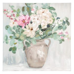 Dipinto su tela vaso con fiori