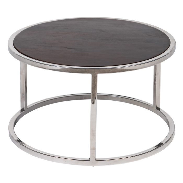 Set due tavoli in metallo e legno