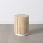 Tavolo basso in bambù naturale