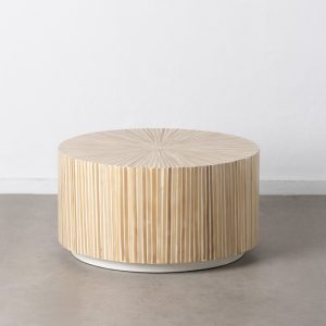 Tavolo basso grande in bambù naturale