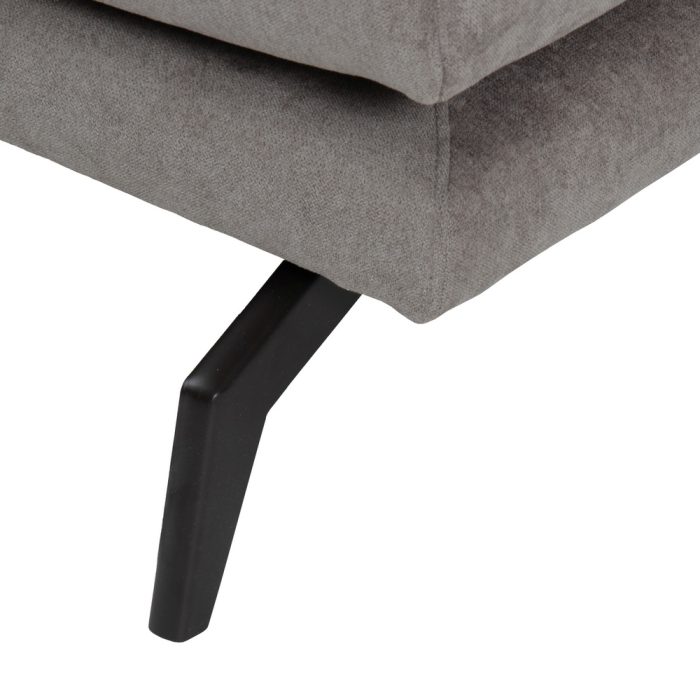 Divano con chaise longue grigio