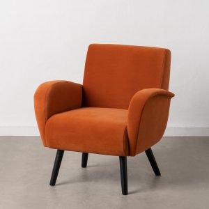 Poltrona vintage design arancione