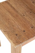 Tavolo provenzale in legno naturale decapato quadrato