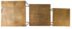 Set tre tavolini moderni in ferro anticato