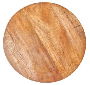 Tavolo tondo industrial piano legno