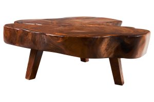 Tavolo basso tronco legno di suaru