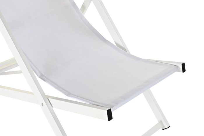 Sedia sdraio ergonomica bianca regolabile